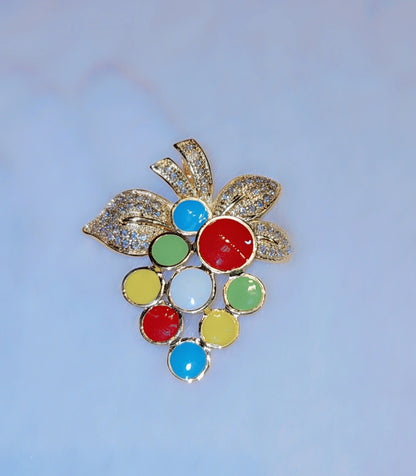 Pendentif fleur plaqué or