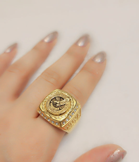 Gold plated ring