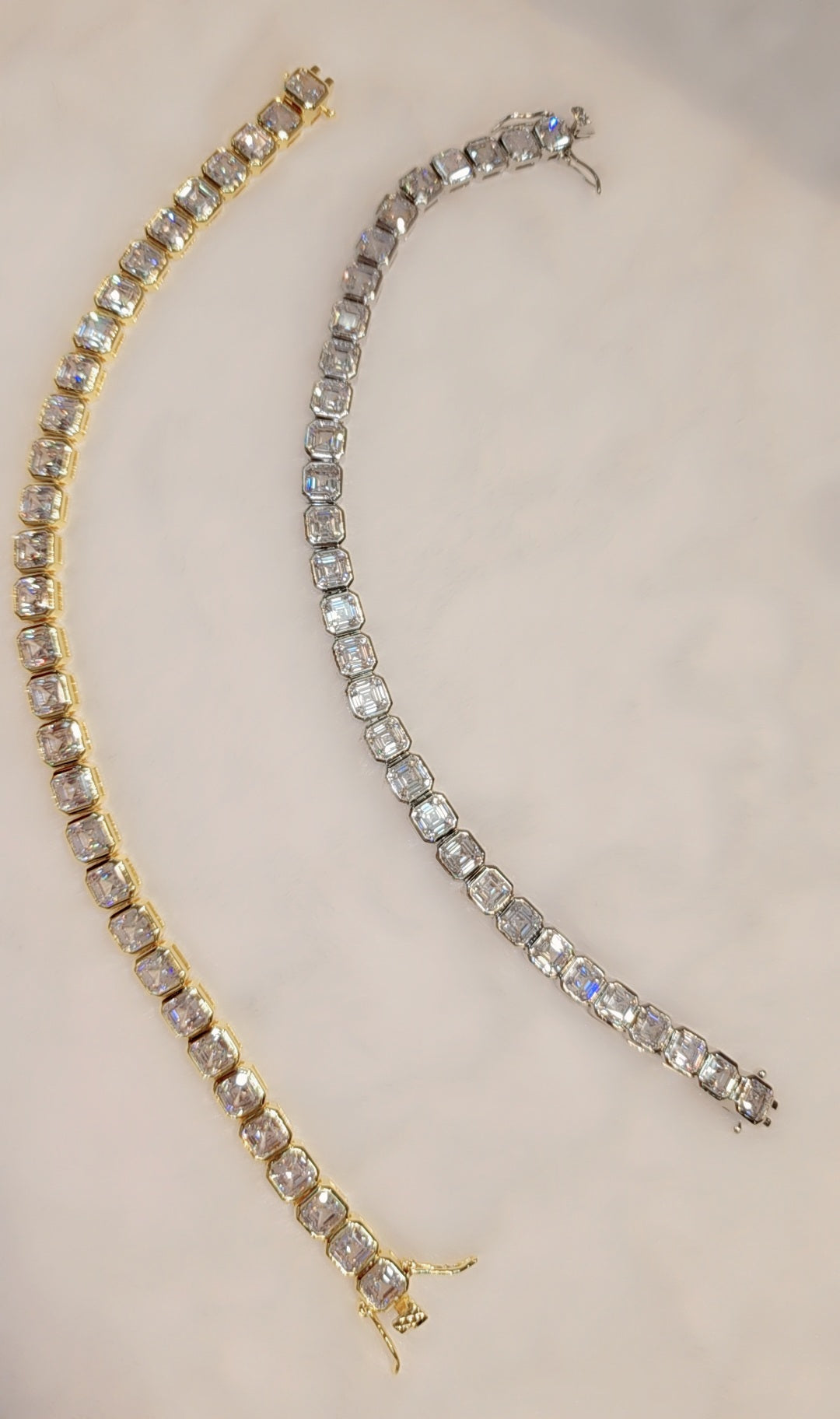 Bracelet plaqué or glacé