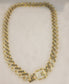 Iced out gold plated chain