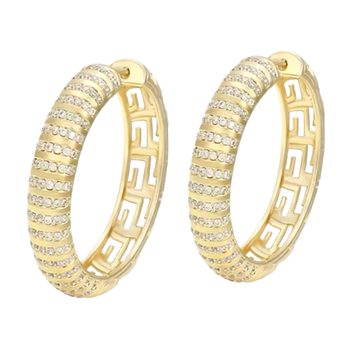 Boucle d'oreille plaquée or