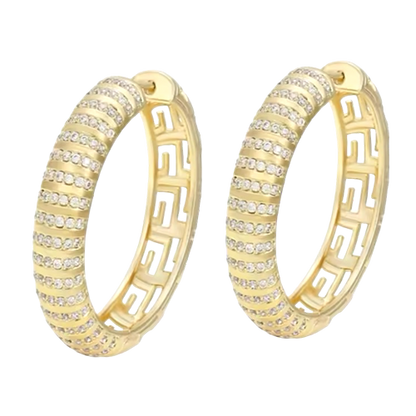 Boucle d'oreille plaquée or