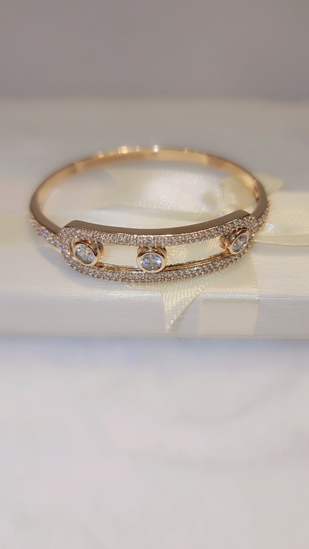 Gold plated bangle