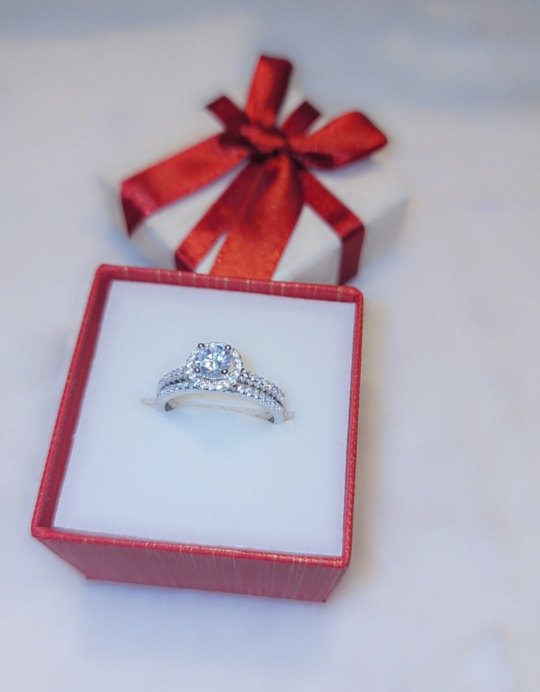 Bague carrée en argent sterling