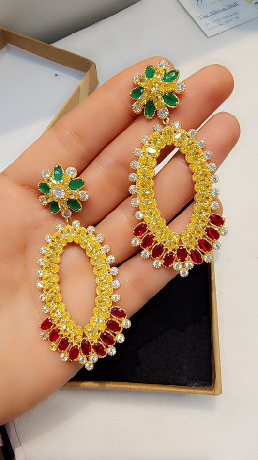 Gold plated earring