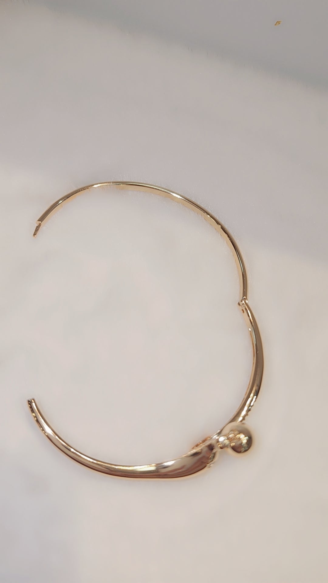 Gold plated bangle