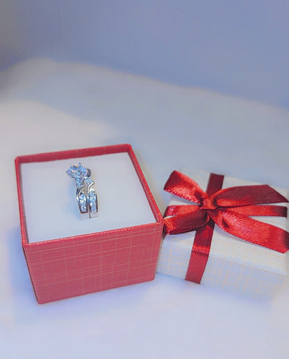 Bague superposée en argent sterling