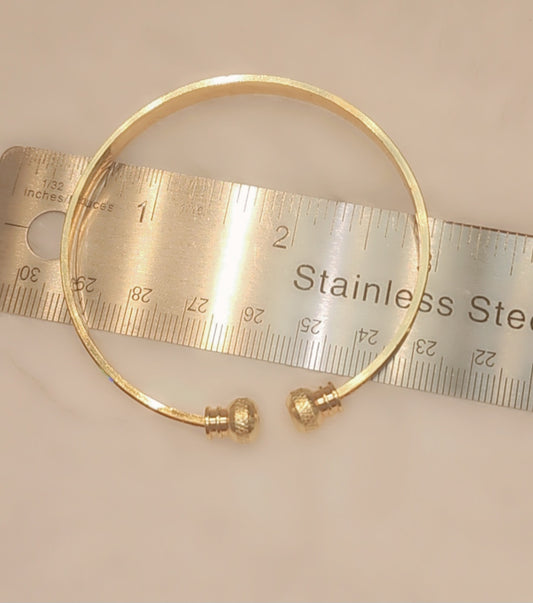 Gold plated bangle