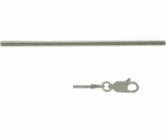 Chaîne serpent en argent sterling (1,2 mm)
