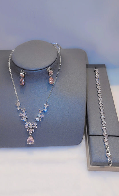 ਚਿੱਟੇ ਸੋਨੇ ਦੀ ਪਲੇਟ ਵਾਲਾ ਸੈੱਟ