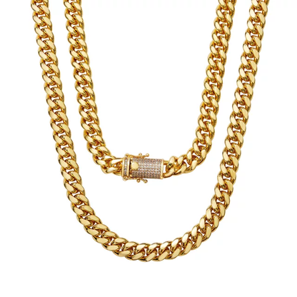 18k Gold Plated Miami Cuban Chains