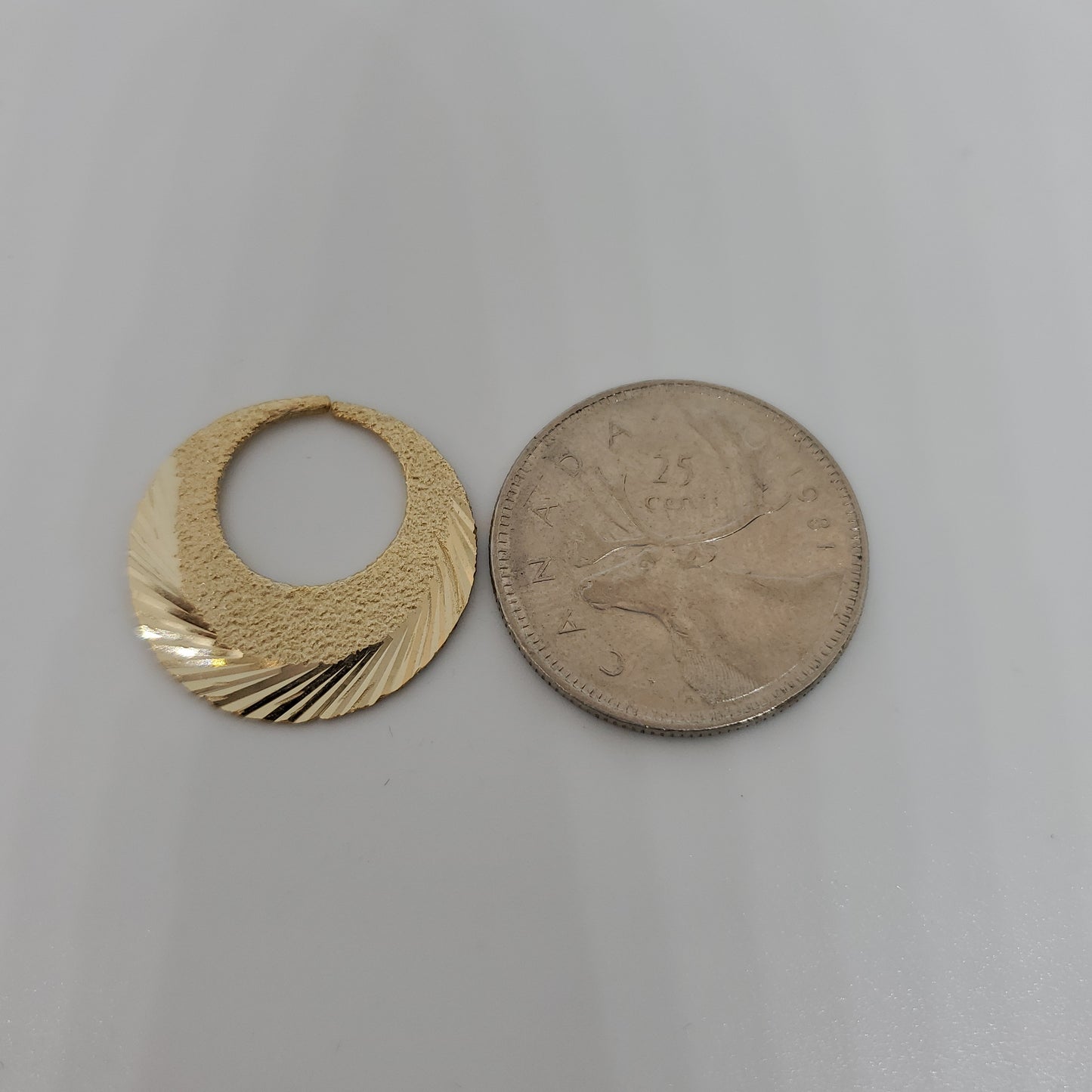 Argent véritable 18 carats PVD, plaqué or, sablage Nattiyan - Dernières tendances