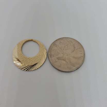 Argent véritable 18 carats PVD, plaqué or, sablage Nattiyan - Dernières tendances