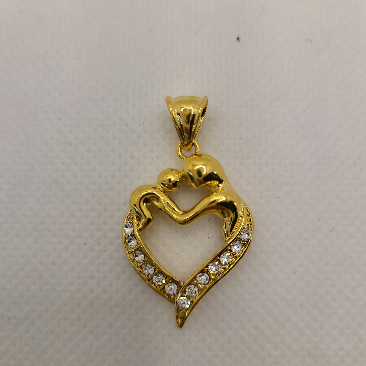 Gold plated mother&baby pendant