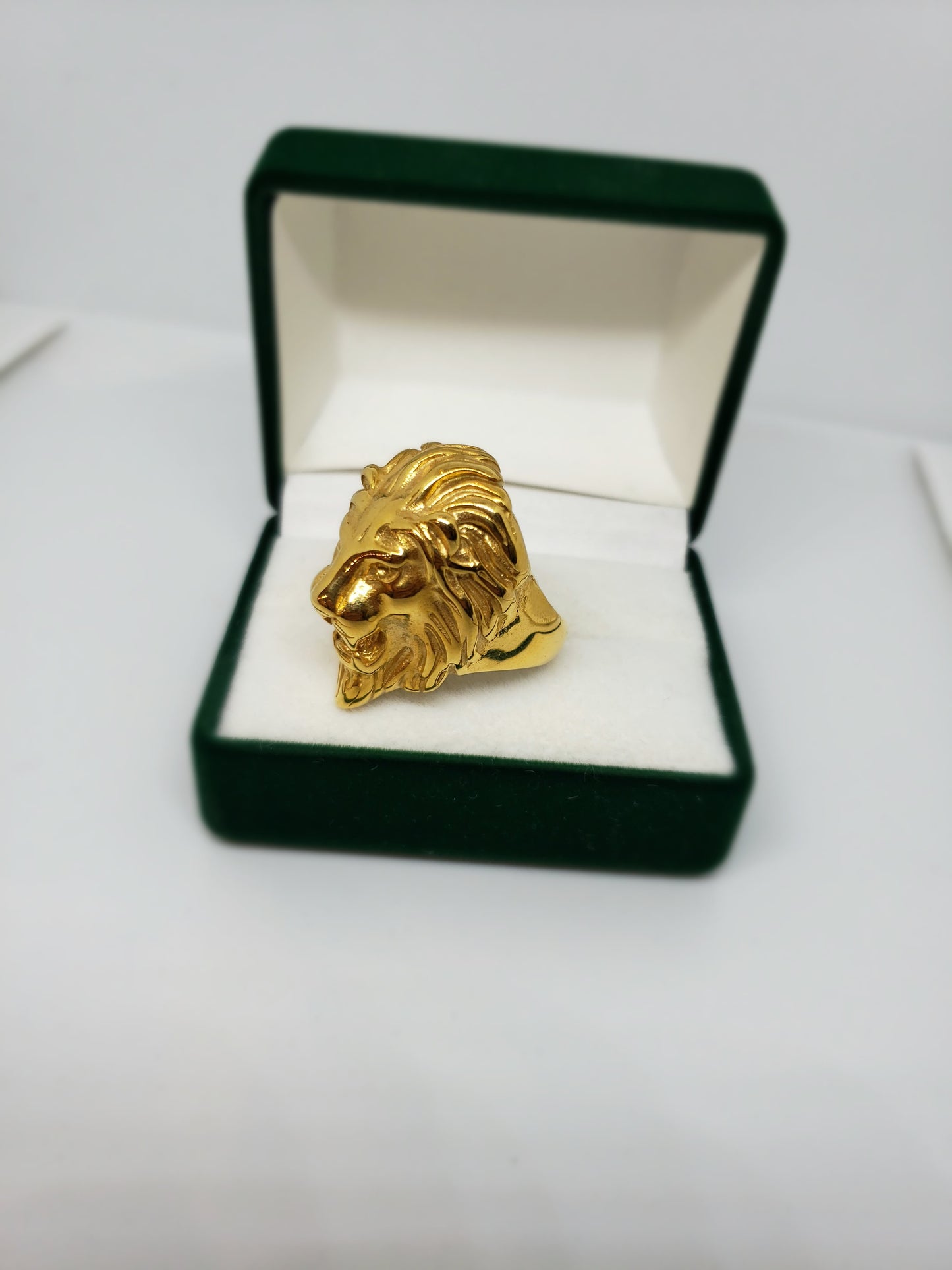 Gold Plated Lion Ring - 7Jewelry