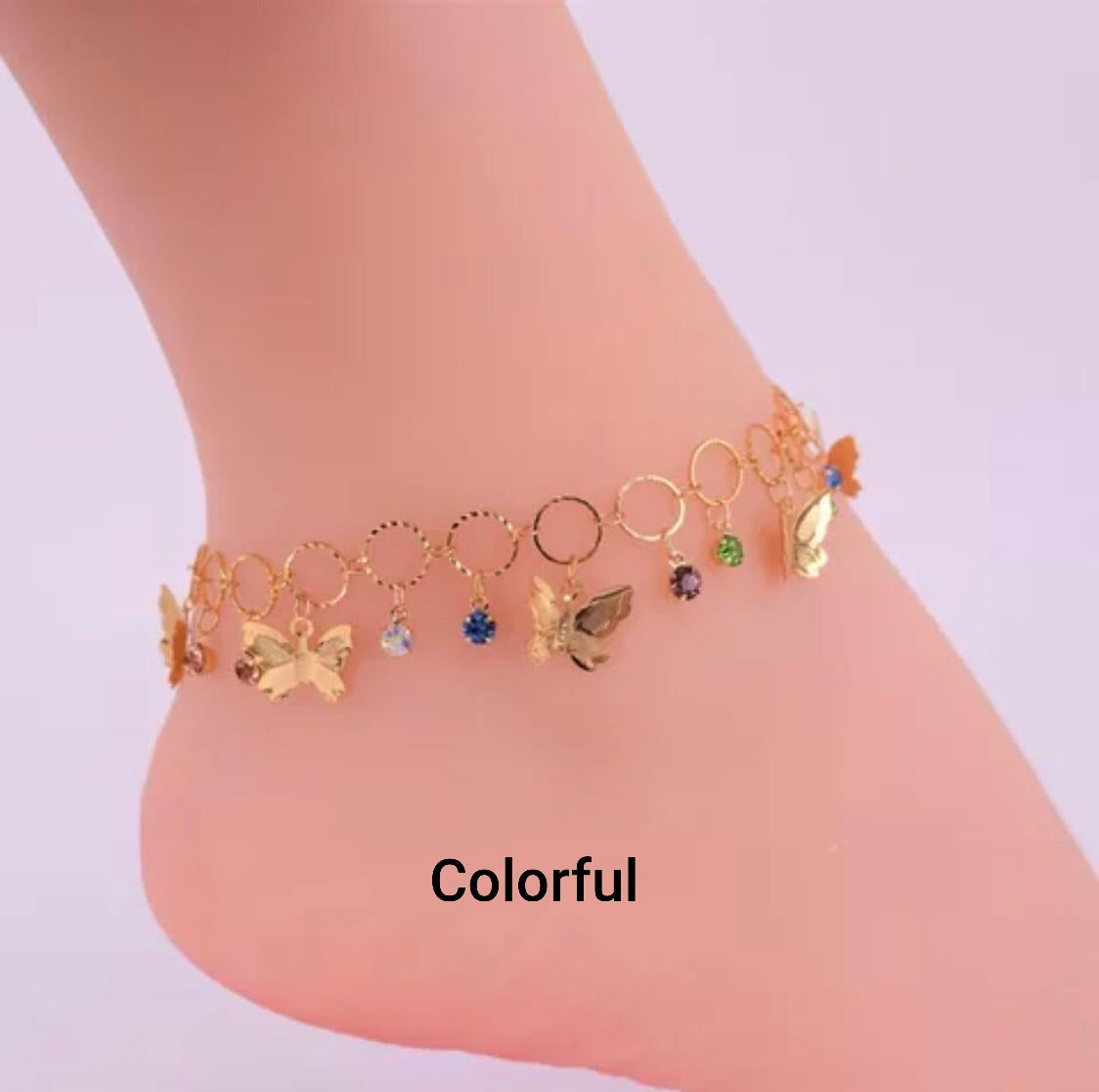 18k gold plated anklet