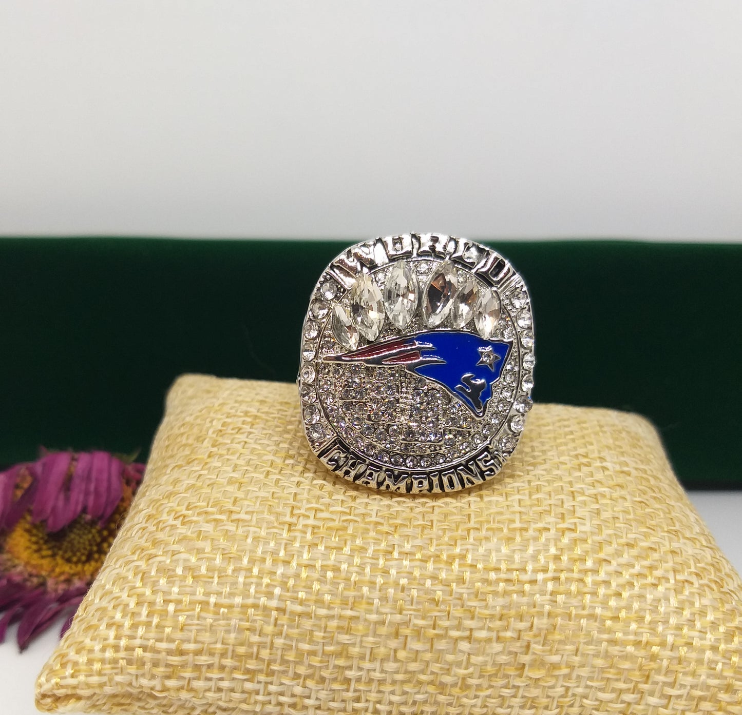 Bague de champion du monde Brady au Super Bowl 2018