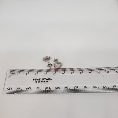 925 ਸਟਰਲਿੰਗ ਸਿਲਵਰ ਓਪਲ ਸਟੱਡਸ