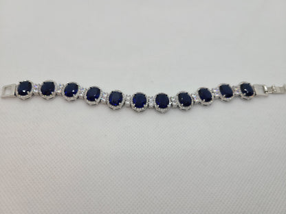 Bracelet en pierre bleu royal