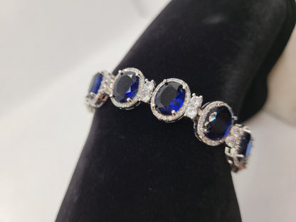 Bracelet en pierre bleu royal