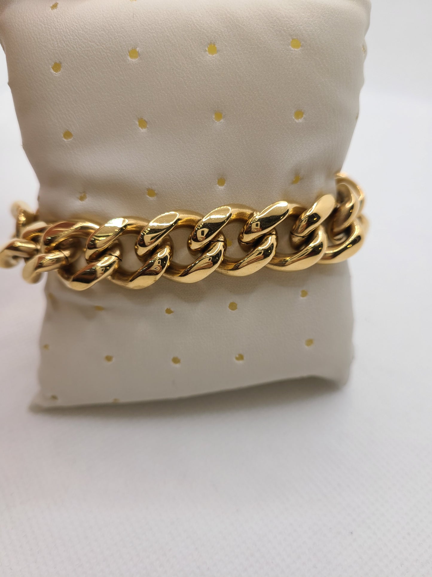 Cuban link Gold plated bracelet