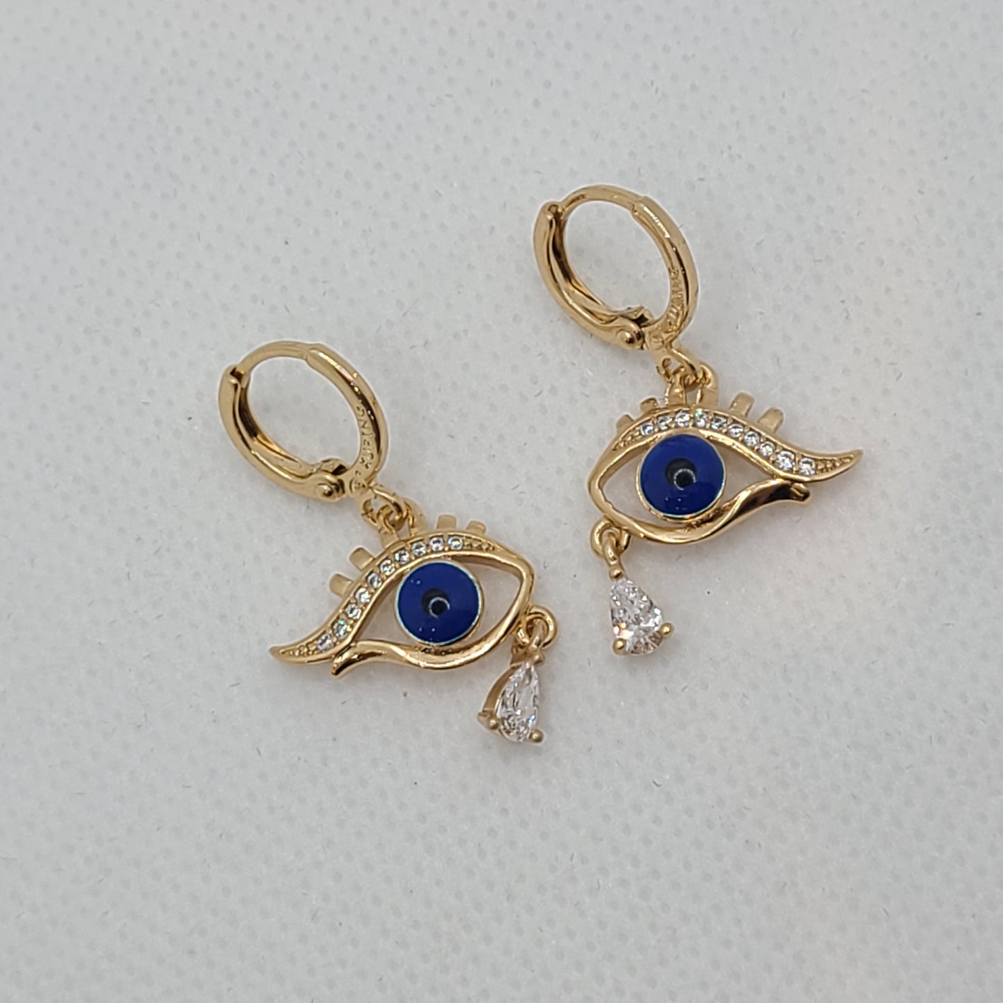 Evil eye gold pated set