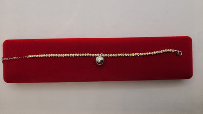 ਸਟਰਲਿੰਗ ਸਿਲਵਰ 3 ਟੋਨ ਬਰੇਸਲੇਟ