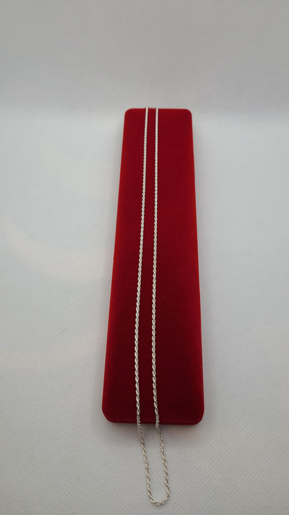 Chaînes torsadées en argent sterling 925