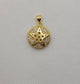 Gold plated star-shaped & star design pendant.