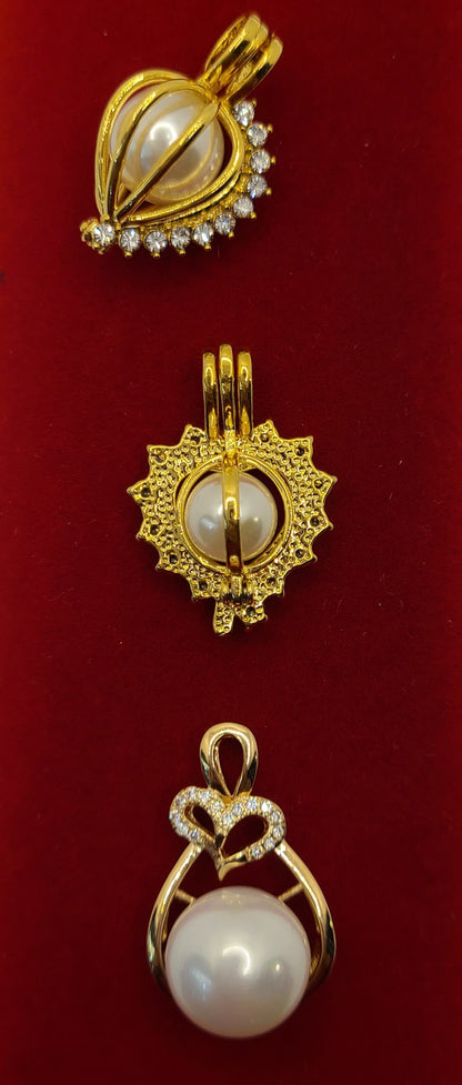 ਸੋਨੇ ਦੀ ਪਲੇਟ ਵਾਲਾ ਮੋਤੀ ਪੈਂਡੈਂਟ