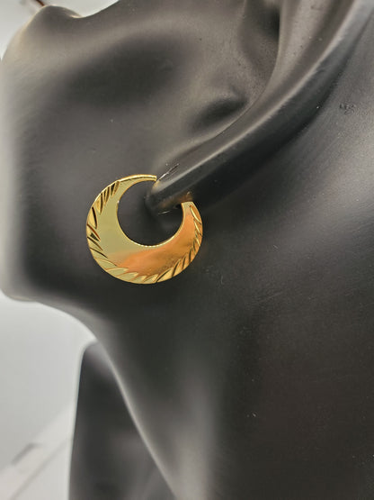 Boucles d'oreilles Nattiyan classiques et unies