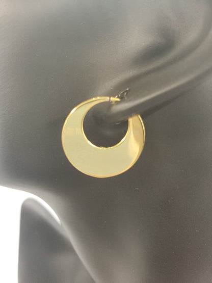 ਸਾਦੇ ਨਟੀਅਨ ਈਅਰਰਿੰਗਸ 18k ਗੋਲਡ ਪਲੇਟਿਡ