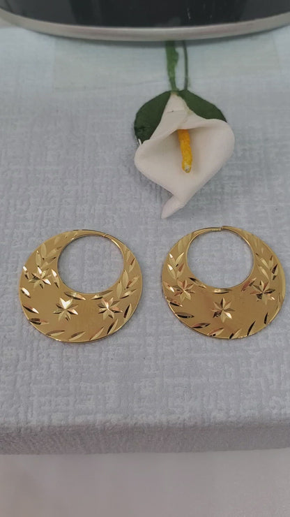 Classic Real Silver 18K PVD Gold Filled Nattiyan Earrings