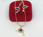 Eivl eye gold plated set - 7Jewelry