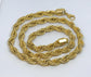 Rope chain - gold plated - 7Jewelry