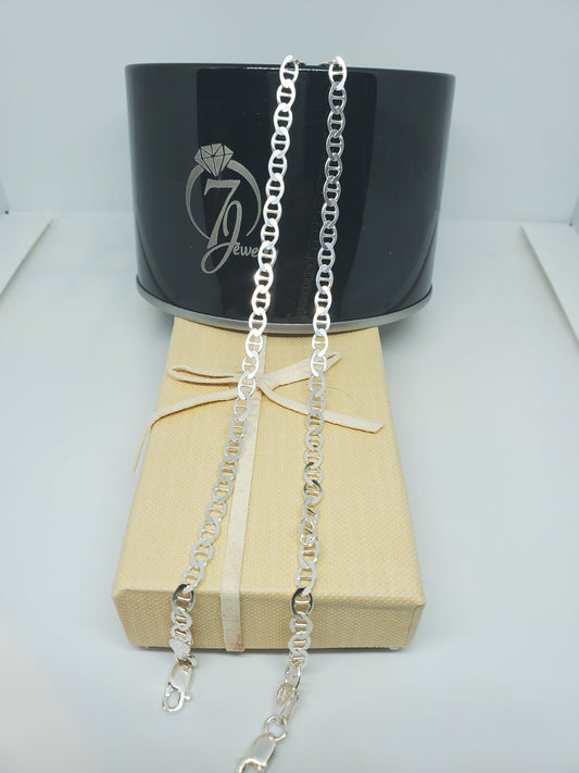 Real Silver Gucci link Anklets - 7Jewelry