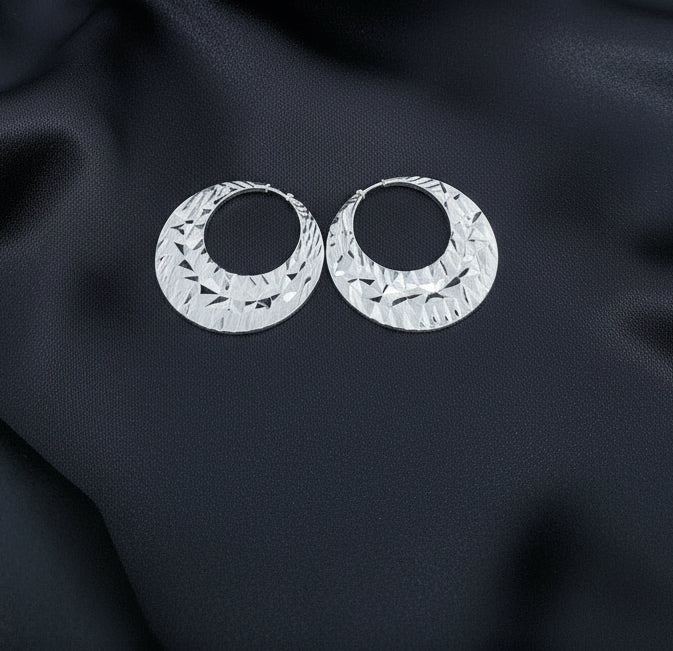 Silver Nattiyan Earrings - 7Jewelry