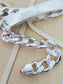 Real Silver cuban link ID Bracelet - 7Jewelry