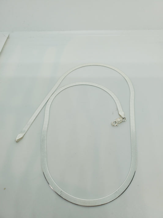 Herringbone real silver chain - 7Jewelry