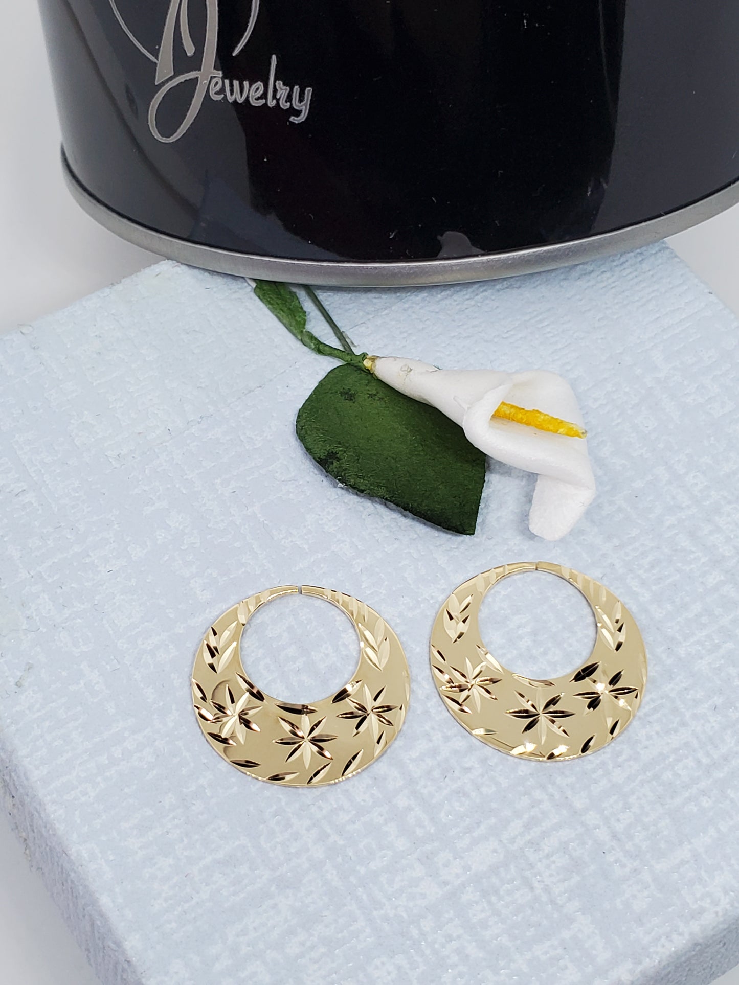 18k Real Gold Nattiyan Classic Earrings (Sizes Available)