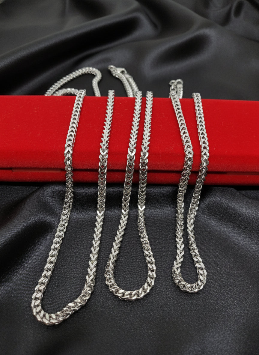 Chaîne unisexe Franco en acier inoxydable