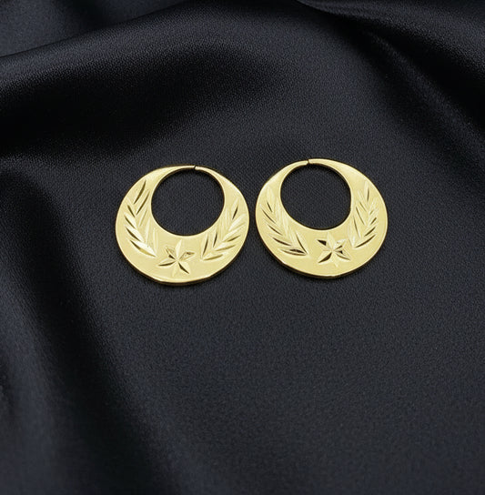 Star Gold Plated Nattiyan Earrings