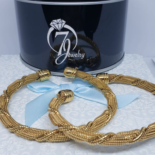 Adjustable Gold Plated Bangle