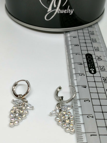 Boucles d'oreilles raisin