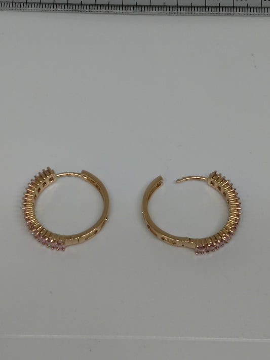 Boucles d'oreilles créoles en diamant pour femme