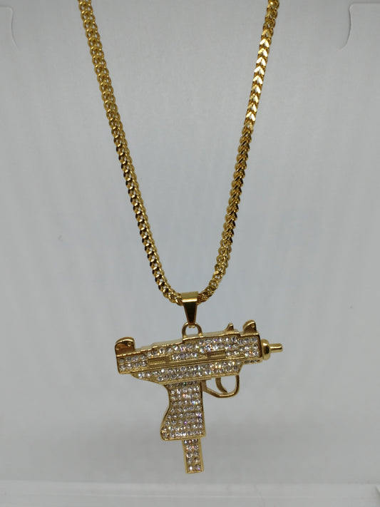 Pendentif pistolet Uzi