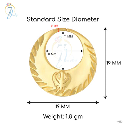 Nattiyan en argent véritable rempli d'or 24 carats