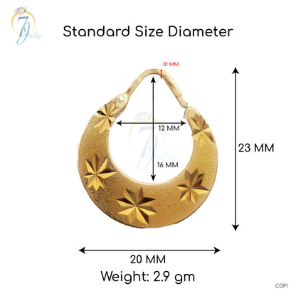 18k Gold Plated Easy Wear Nattiyan Earrings