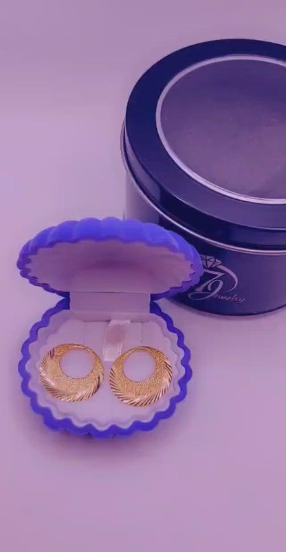 Argent véritable 18 carats PVD, plaqué or, sablage Nattiyan - Dernières tendances