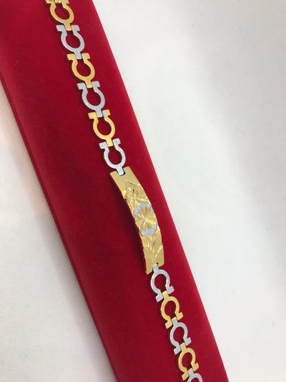 Bracelet unisexe en acier inoxydable.